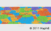 Political Panoramic Map of ZIP code 42127