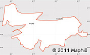 Classic Style Simple Map of ZIP code 42127, cropped outside