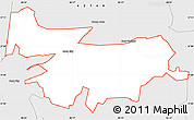 Silver Style Simple Map of ZIP code 42127