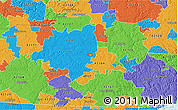 Political 3D Map of ZIP code 42130