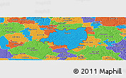 Political Panoramic Map of ZIP code 42141