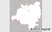 Gray Simple Map of ZIP code 42141