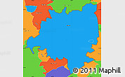 Political Simple Map of ZIP code 42141