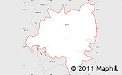 Silver Style Simple Map of ZIP code 42141