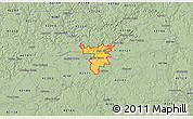 Savanna Style 3D Map of ZIP code 42160