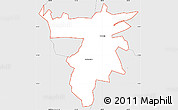 Silver Style Simple Map of ZIP code 42160