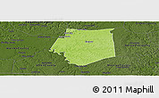 Physical Panoramic Map of Barren County, darken