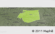 Physical Panoramic Map of Barren County, darken, semi-desaturated