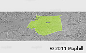 Physical Panoramic Map of Barren County, desaturated