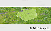 Physical Panoramic Map of Barren County, satellite outside
