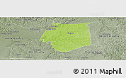 Physical Panoramic Map of Barren County, semi-desaturated