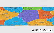 Political Panoramic Map of Barren County