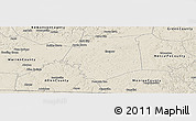 Shaded Relief Panoramic Map of Barren County