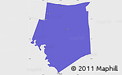 Political Simple Map of Barren County, single color outside, borders and labels