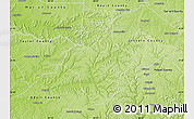 Physical Map of Casey County