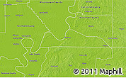 Physical 3D Map of Fulton County