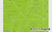 Physical Map of Fulton County