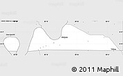 Silver Style Simple Map of Fulton County