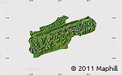 Satellite Map of Harlan County, cropped outside
