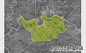 Satellite Map of Henderson County, desaturated