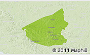 Physical 3D Map of Hopkins County, lighten
