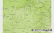 Physical Map of Jackson County
