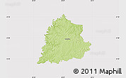 Physical Map of Laurel County, cropped outside