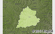 Physical Map of Laurel County, darken