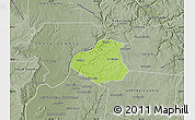 Physical Map of Oldham County, semi-desaturated
