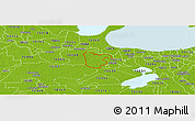 Physical Panoramic Map of ZIP code 70057