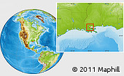 Physical Location Map of ZIP code 70068