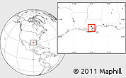 Blank Location Map of ZIP code 70087