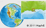 Physical Location Map of ZIP code 70087
