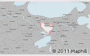 Gray 3D Map of ZIP code 70094