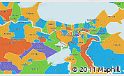 Political 3D Map of ZIP code 70094
