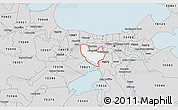 Silver Style 3D Map of ZIP code 70094