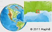 Physical Location Map of ZIP code 70114