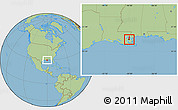 Savanna Style Location Map of ZIP code 70114
