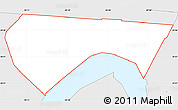 Silver Style Simple Map of ZIP code 70121