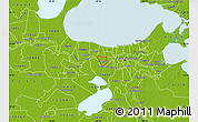 Physical Map of ZIP code 70123