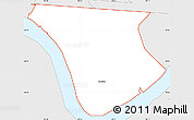 Silver Style Simple Map of ZIP code 70123
