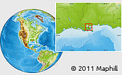 Physical Location Map of ZIP code 70126