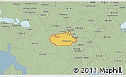 Savanna Style 3D Map of ZIP code 70360