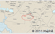 Shaded Relief 3D Map of ZIP code 70360