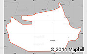 Gray Simple Map of ZIP code 70360