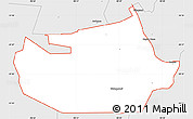 Silver Style Simple Map of ZIP code 70360