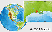 Physical Location Map of ZIP code 70517