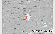 Gray Map of ZIP code 70518