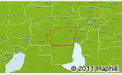 Physical 3D Map of ZIP code 70665