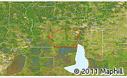 Satellite 3D Map of ZIP code 70665